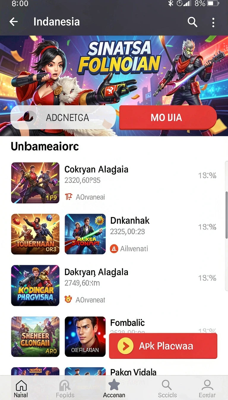 Tampilan utama aplikasi Aplikasi kastil777 Resmi dan Terpercaya di Android yang intuitif dan efisien.